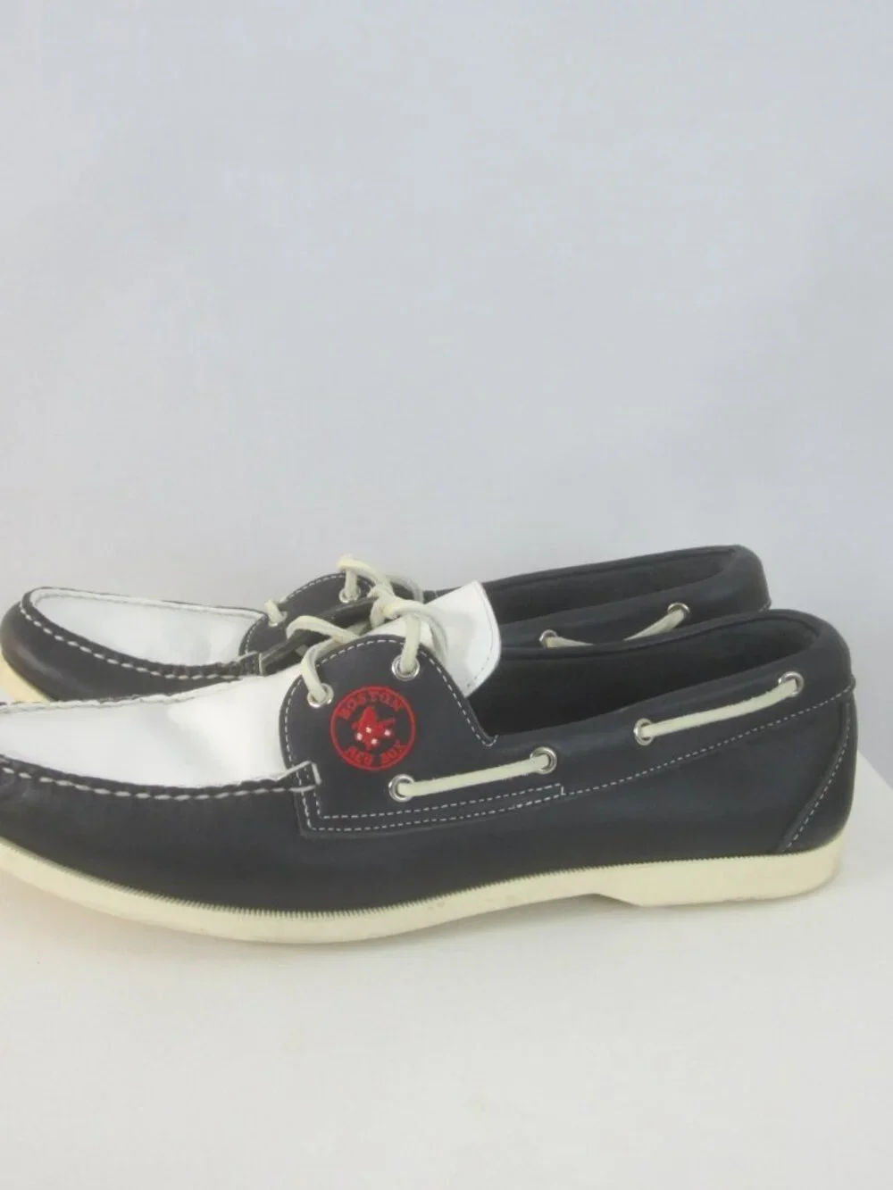 Allen Edmonds Men 11 D Team MLB Boston Red Sox Boat Shoes Loafers Baseball